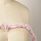 2 Yards Baby Pink Ruffle Satin Trim Polyester Lace Overlay Perfect For Garments